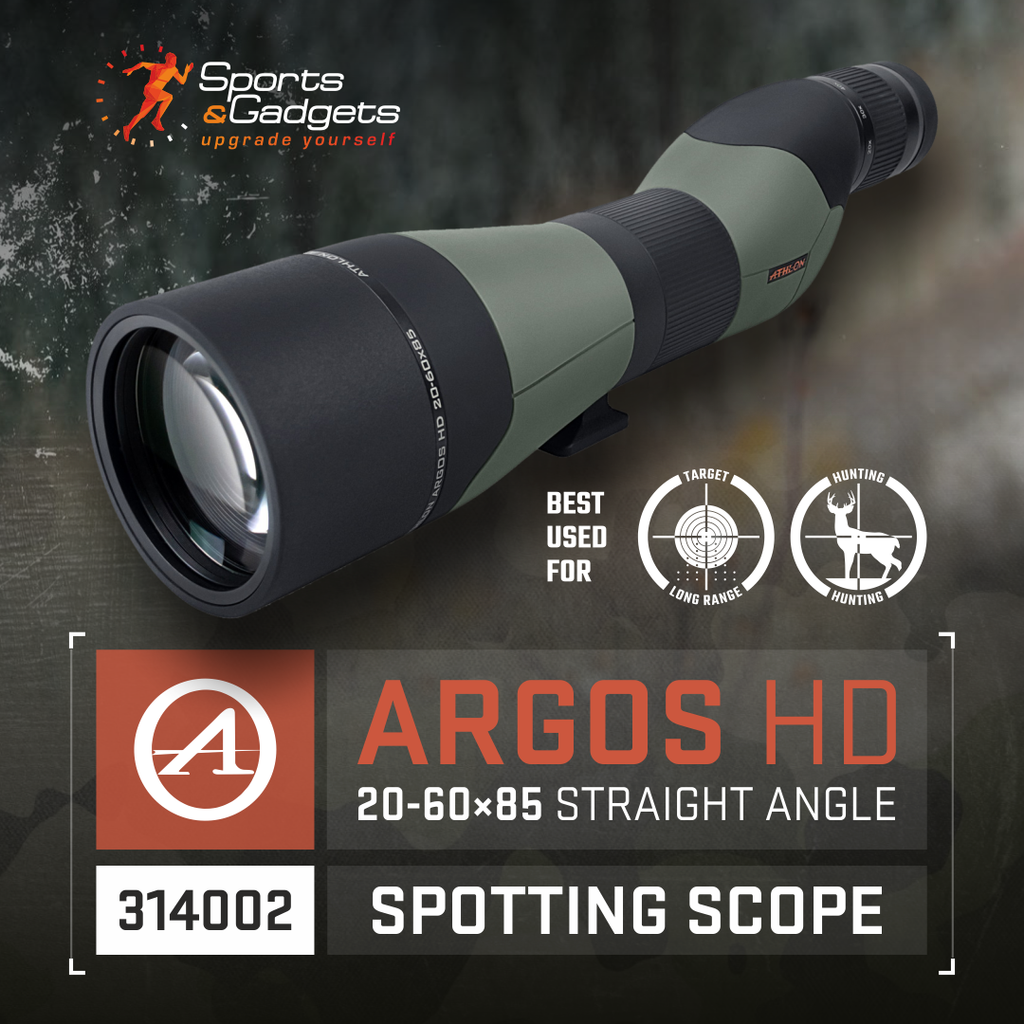 Explore the Outdoors with Precision: The Athlon Optics Argos 20-60×85 HD Straight Angle Spotting Scope