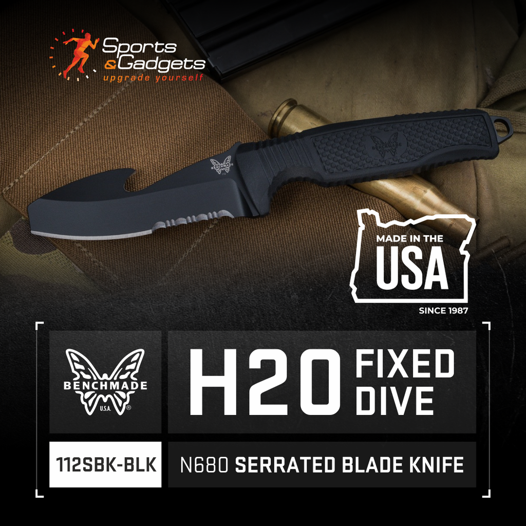 Benchmade 112SBK-BLK H2O Fixed Dive Knife: The Ultimate Companion for Water Adventures