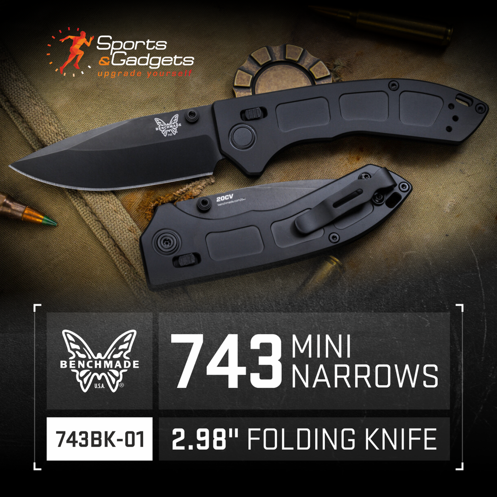 Benchmade 743BK-01 Mini Narrows Black 2.98