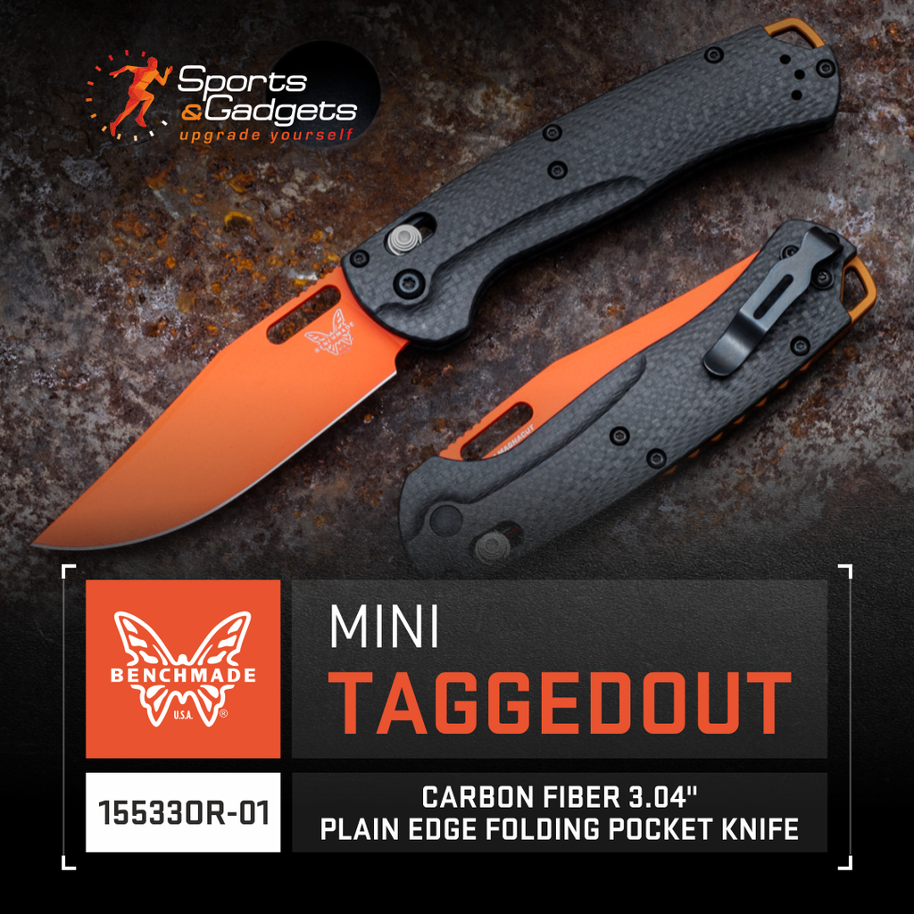 Benchmade Mini Taggedout Carbon Fiber 3.04