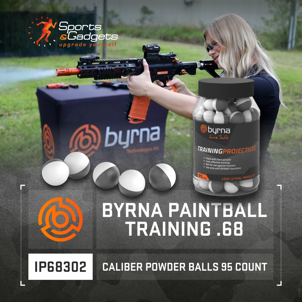 Sharpen Your Skills Safely: Byrna Paintball Training .68 Caliber Powder Balls (95 Count)