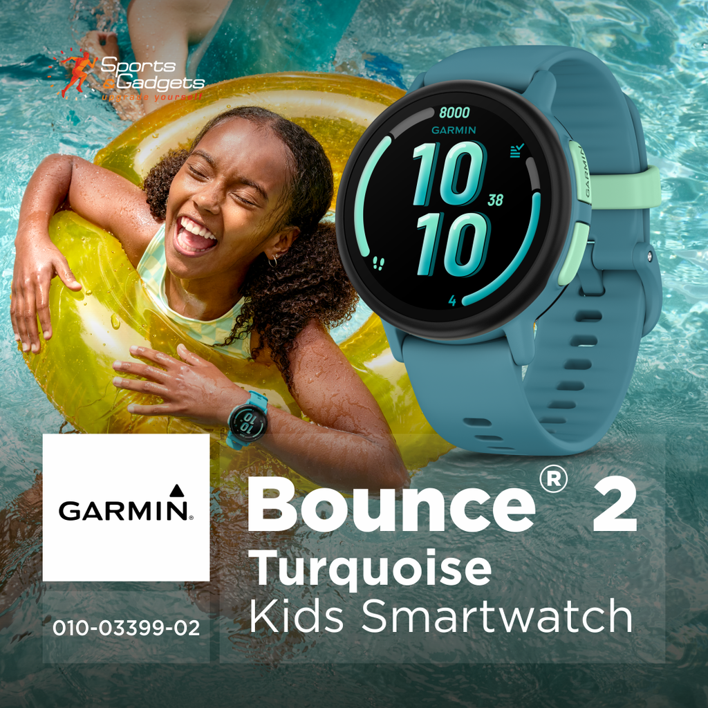 ⌚ Garmin Bounce 2 Kids Smartwatch with LTE (Turquoise) (010-03399-02): Calling, Texting, GPS Tracking, and a Bright AMOLED Built for Active Kids 📍📞