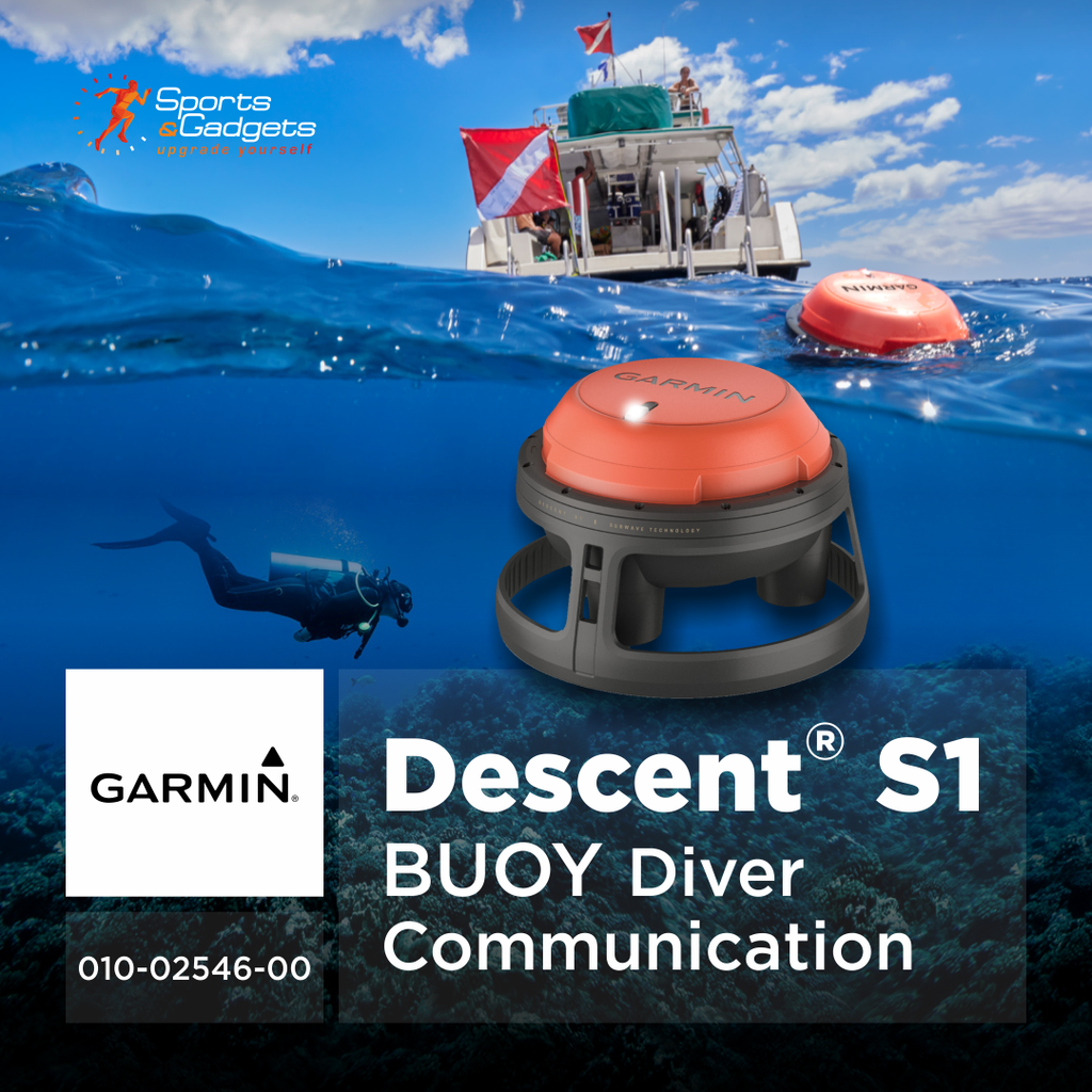🌊 Garmin Descent S1 Buoy (010-02546-00): SubWave Sonar Diver Messaging + Topside Diver Monitoring with the Garmin Dive App 📡🤿