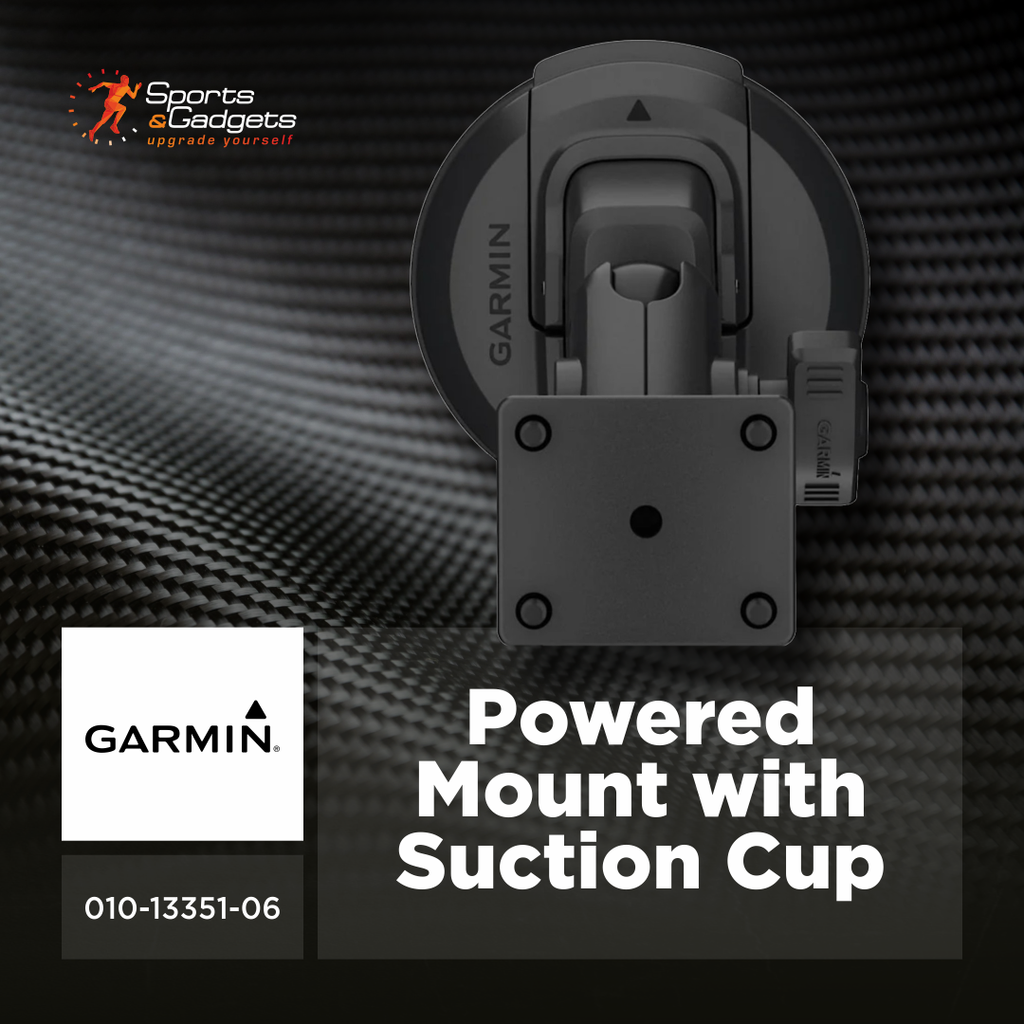 🚗 Garmin GPSMAP H1 & H1i Plus Powered Mount with Suction Cup (010-13351-06)