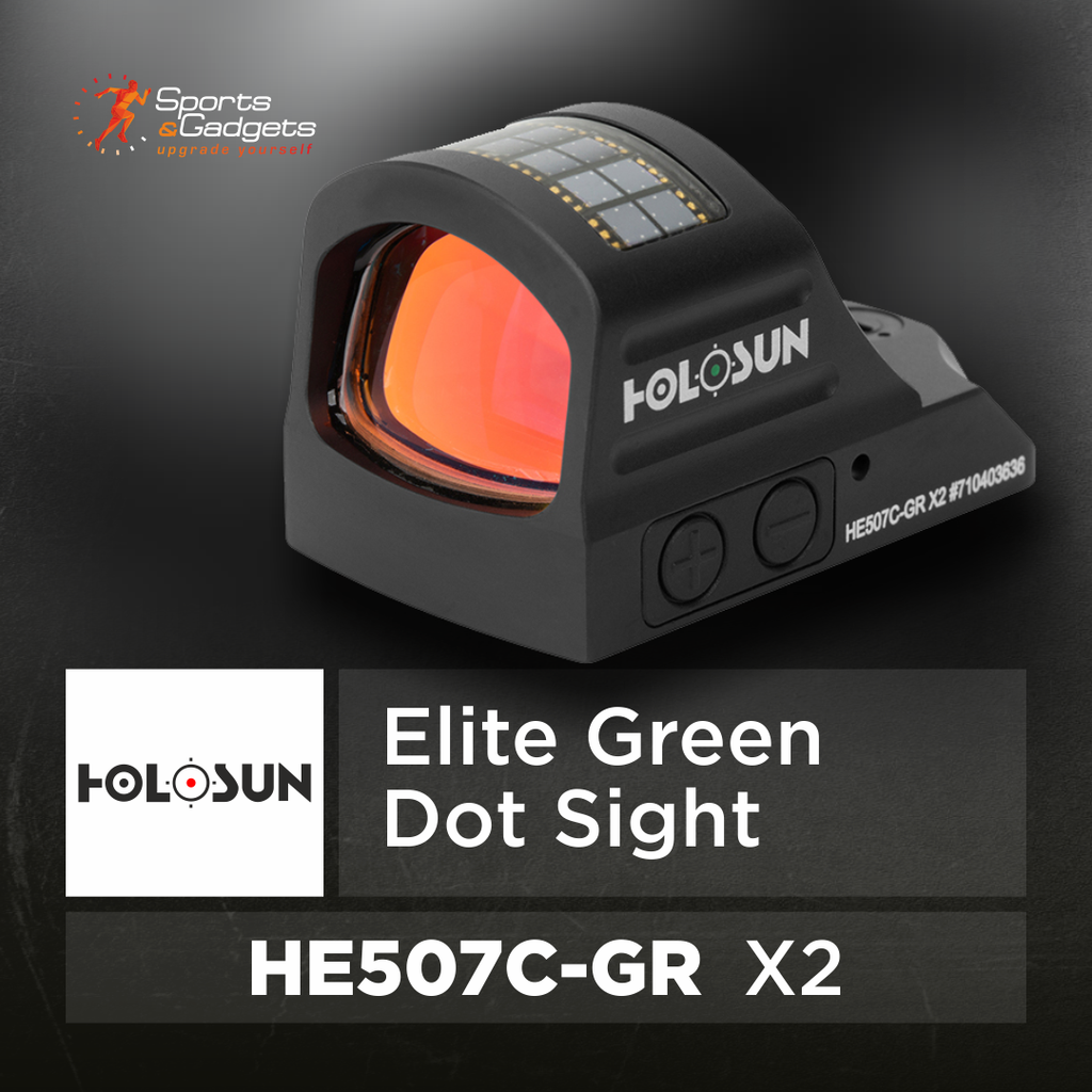 💚 Holosun Elite Green Dot Sight HE507C-GR X2: Advanced Pistol Optic Performance with Green Super LED, Solar Failsafe, and Shake Awake 🎯