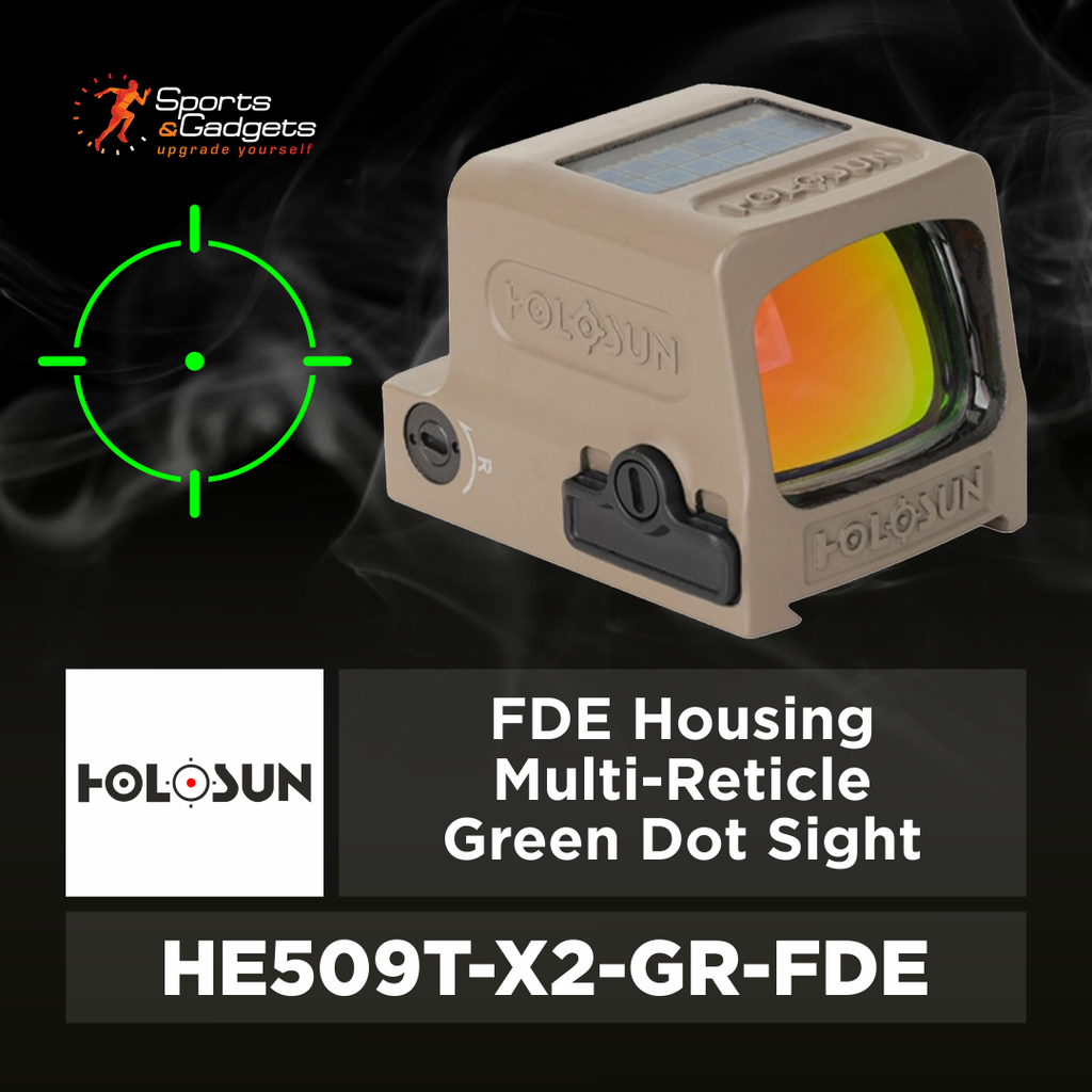 🟢 Holosun FDE Housing Multi-Reticle Green Dot Sight (HE509T-X2-GR-FDE): Enclosed Protection, Green Reticle Speed, and Duty-Ready Durability 🔥