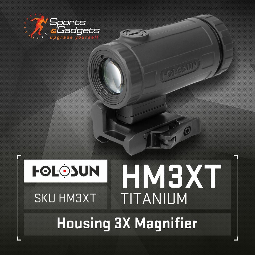 Unlock Enhanced Vision with the Holosun HM3XT Titanium Housing 3X Magnifier
