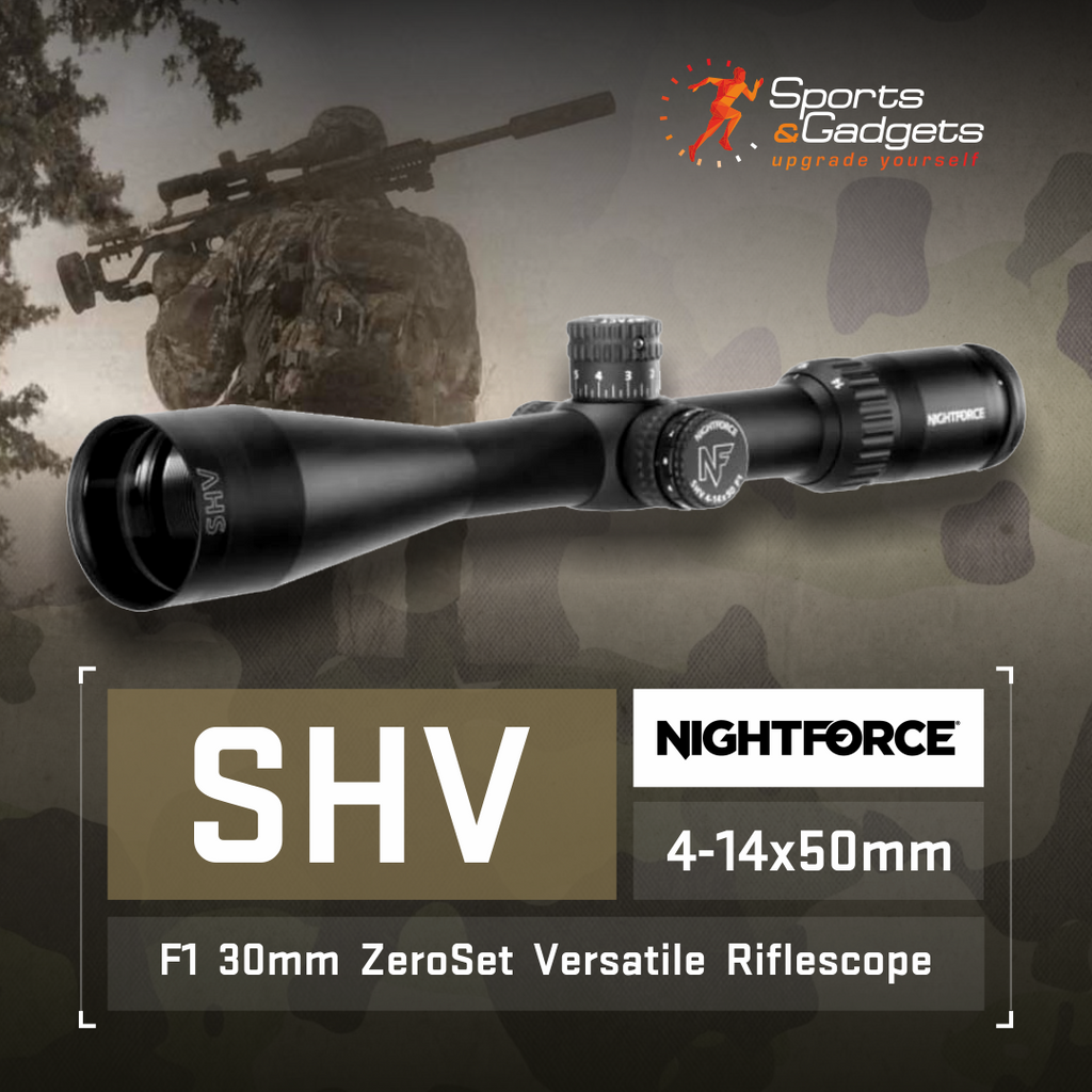 Unveiling Precision: Nightforce SHV 4-14x50mm F1 30mm ZeroSet Versatile Riflescope