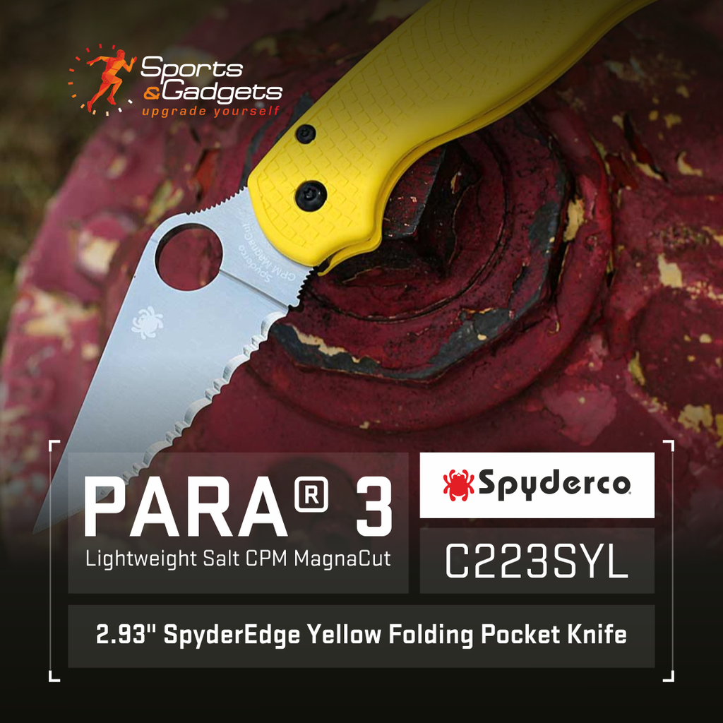 Tough, Bright, and Built for the Water: Spyderco Para 3 Lightweight Salt CPM MagnaCut