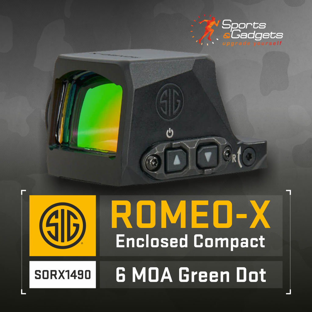 Sig Sauer ROMEO-X Enclosed Compact 6 MOA Green Dot: Built for Precision and Toughness