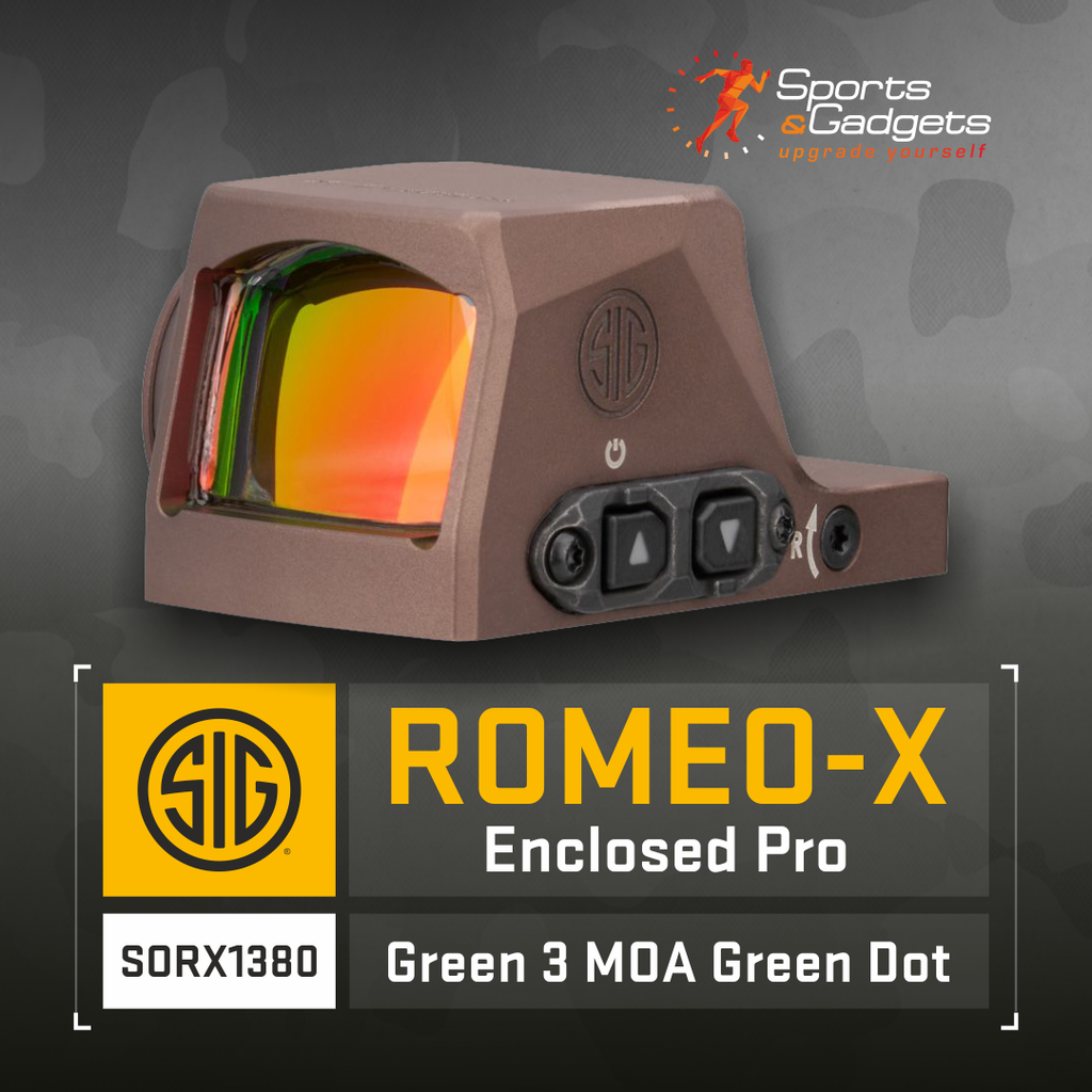SIG SAUER ROMEO-X Enclosed Pro — Rugged, Low-Profile Pistol Red Dot (3 MOA)