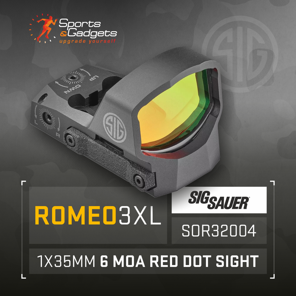 Unleash Precision and Speed with the Sig Sauer ROMEO3XL 1X35mm 6 MOA Red Dot Sight