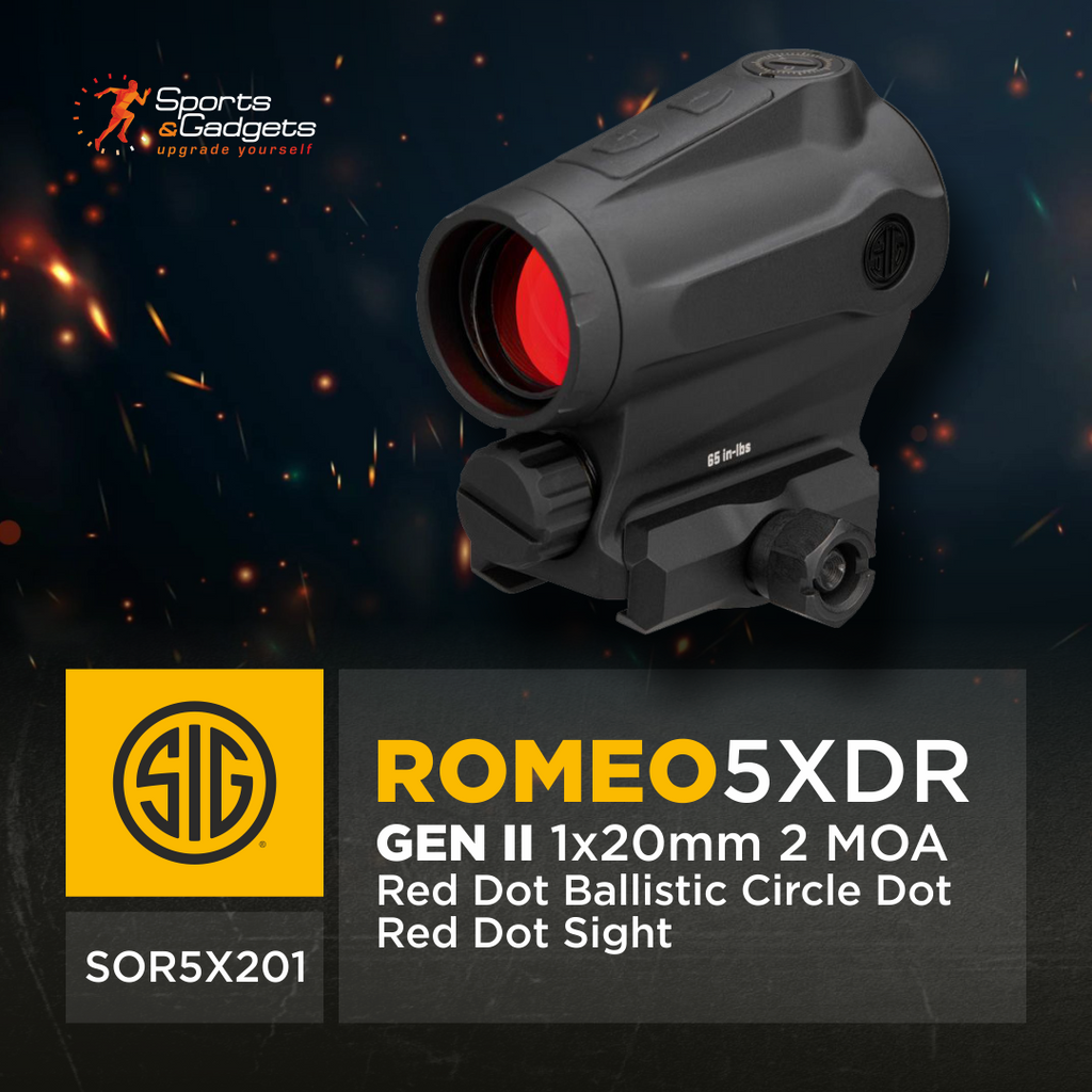 🔴 Sig Sauer ROMEO5XDR GEN II 1x20MM Red Dot Sight: Rugged, Fast, and Built for Versatility 🎯