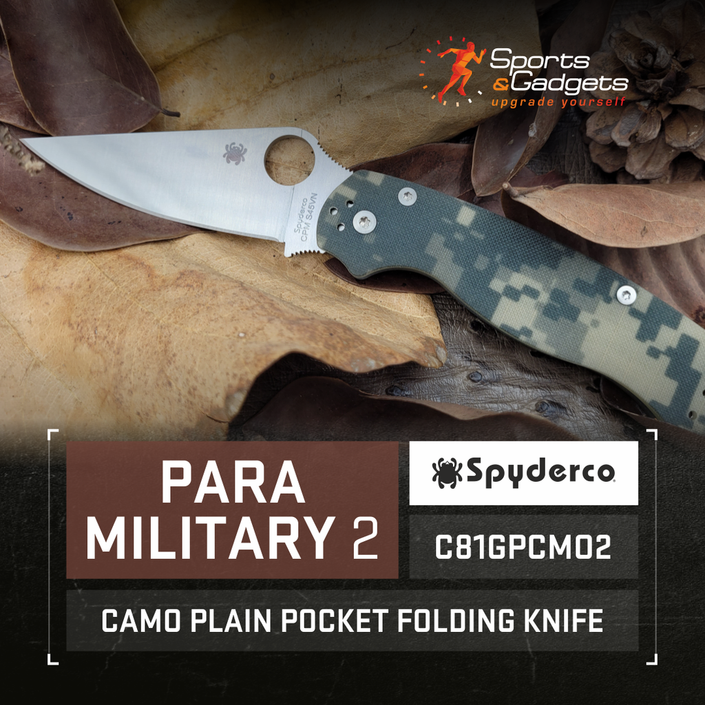 The Ultimate EDC: Spyderco C81GPCMO2 Para Military 2 G-10 Camo Plain 3.45
