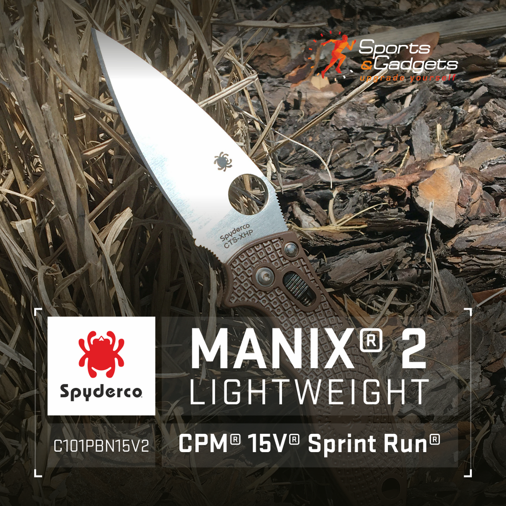 Unlock Unrivaled Cutting Power: Spyderco Manix 2 Lightweight CPM 15V Sprint Run