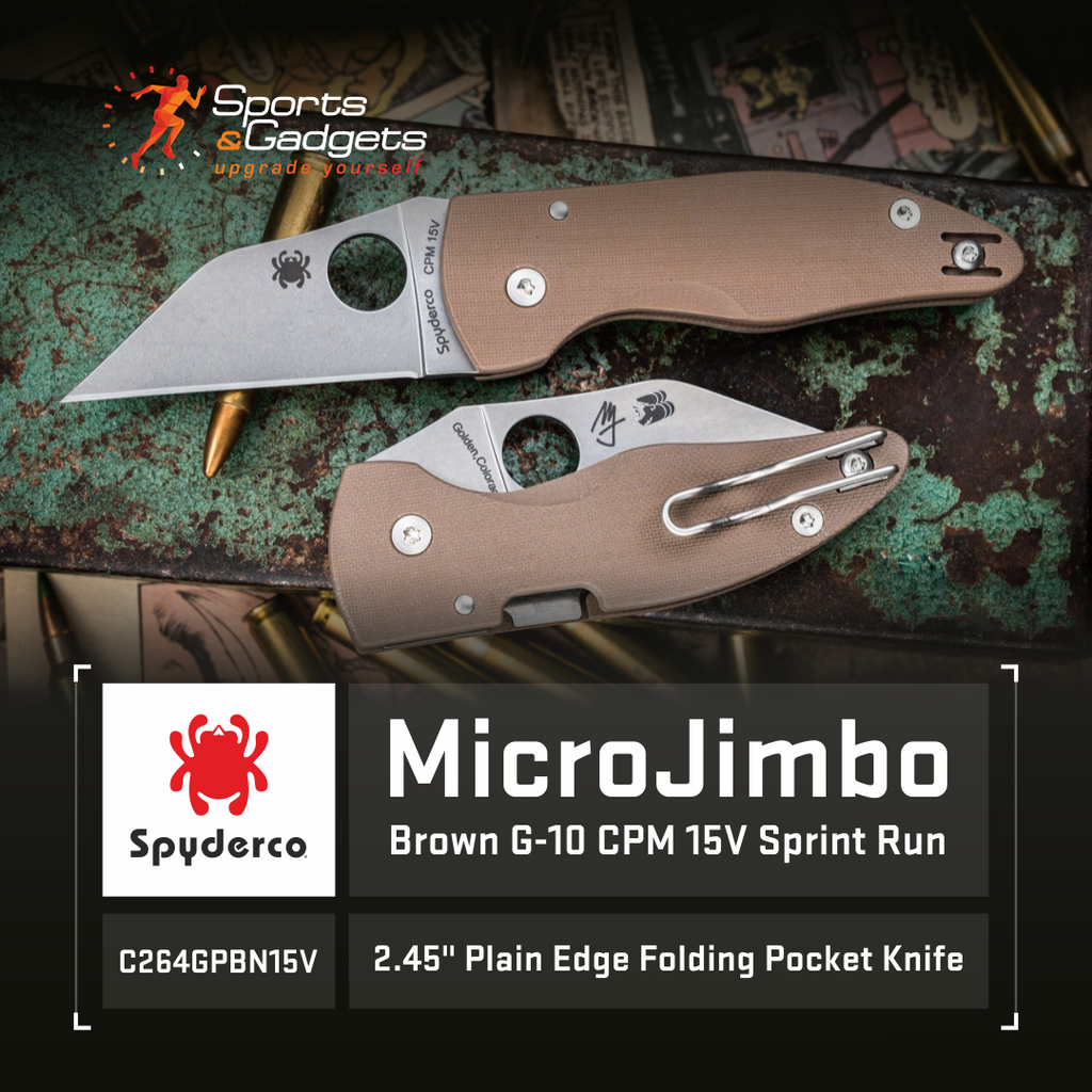 Precision, Power, and Performance: The Spyderco MicroJimbo CPM 15V Sprint Run