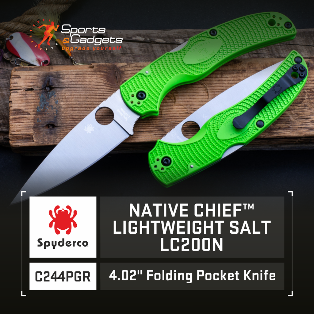 Spyderco Native Chief Lightweight Salt LC200N: A High-Visibility Powerhouse Built for Harsh Environments
