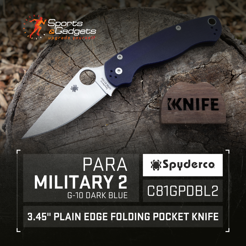 Spyderco ParaMilitary 2 G-10 Dark Blue CPM S110V: A Folding Knife That Redefines Excellence