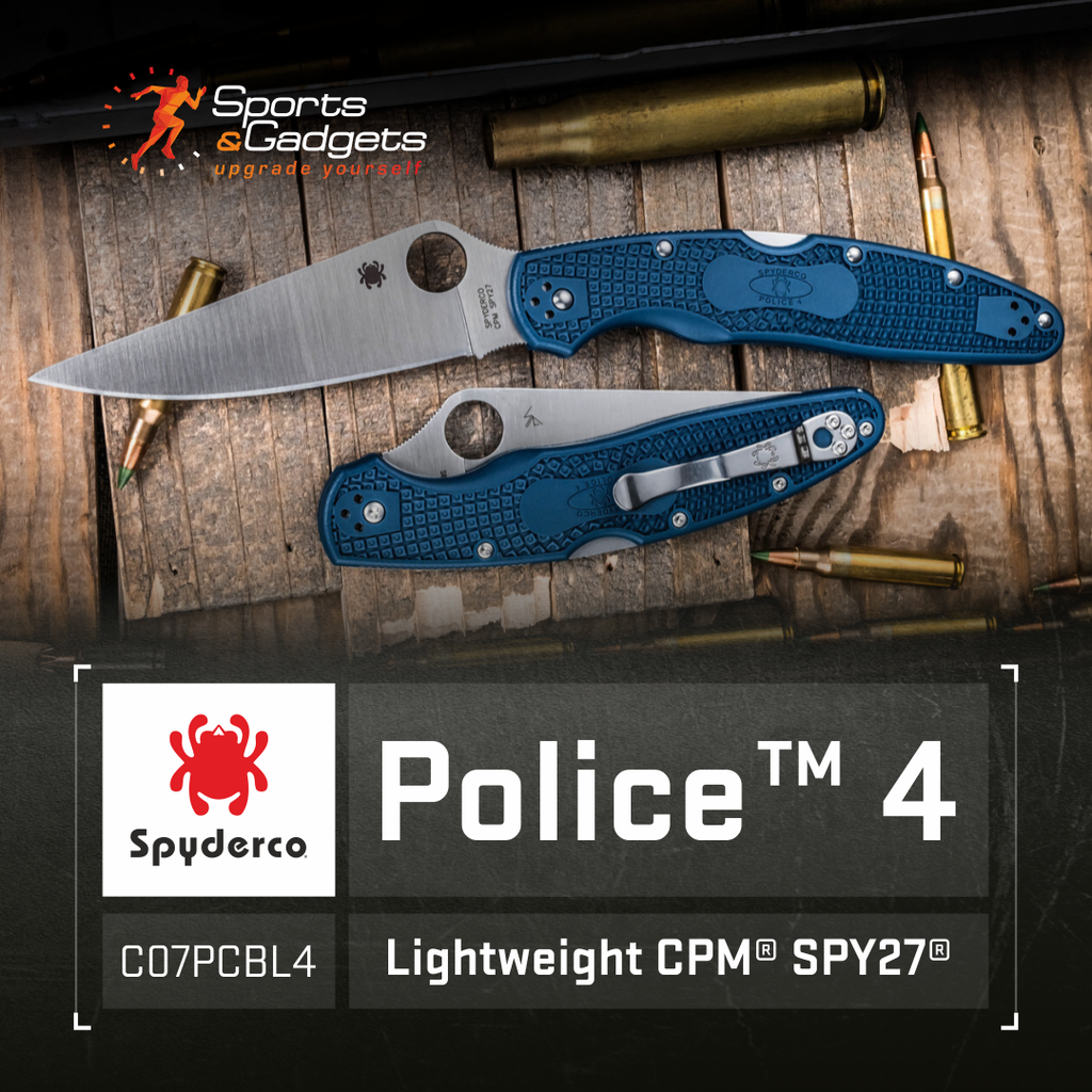 🔵 Spyderco Police 4 Lightweight CPM SPY27: The Evolution of an Icon
