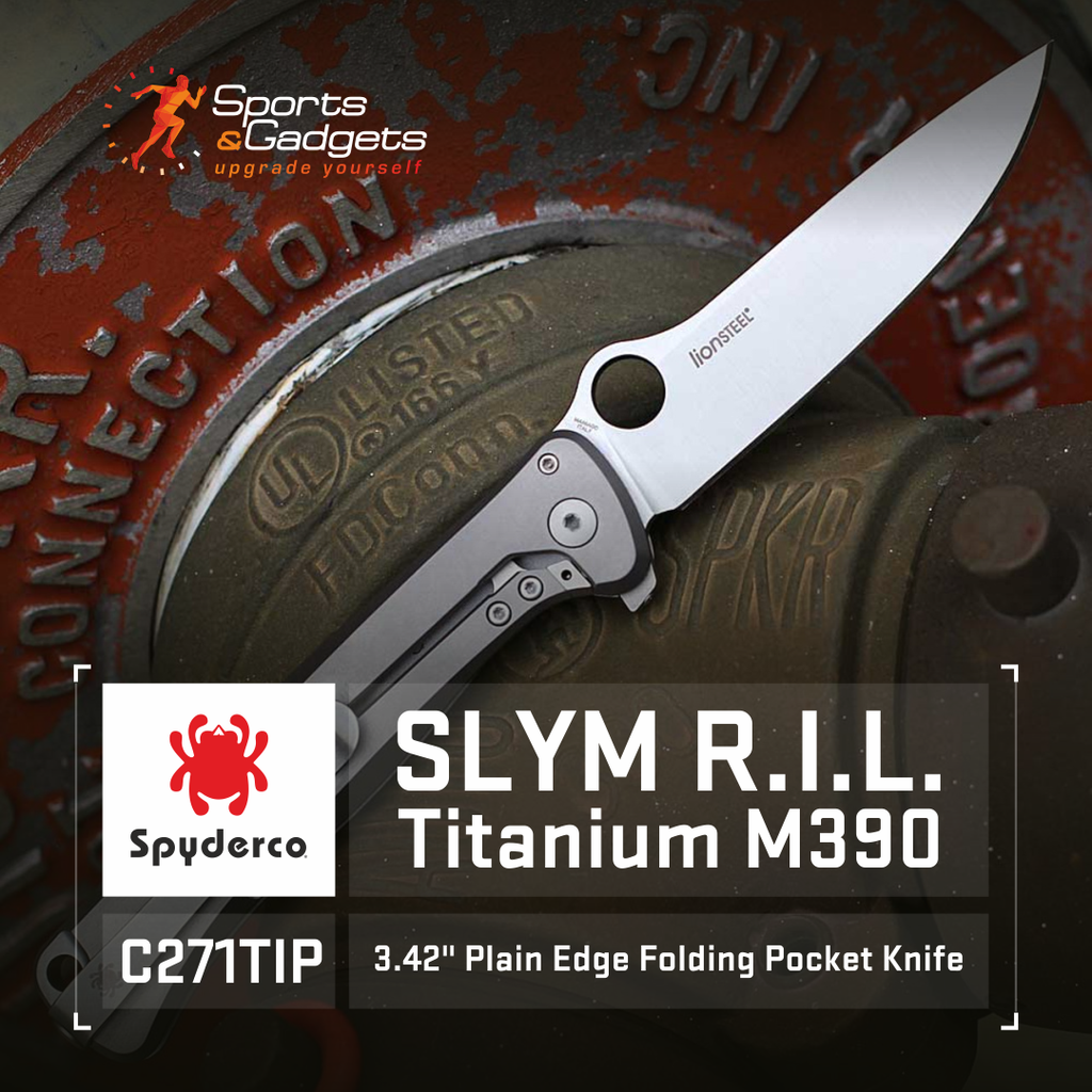 Precision Meets Elegance: Spyderco Slym R.I.L. Titanium M390 Folding Knife (C271TIP)