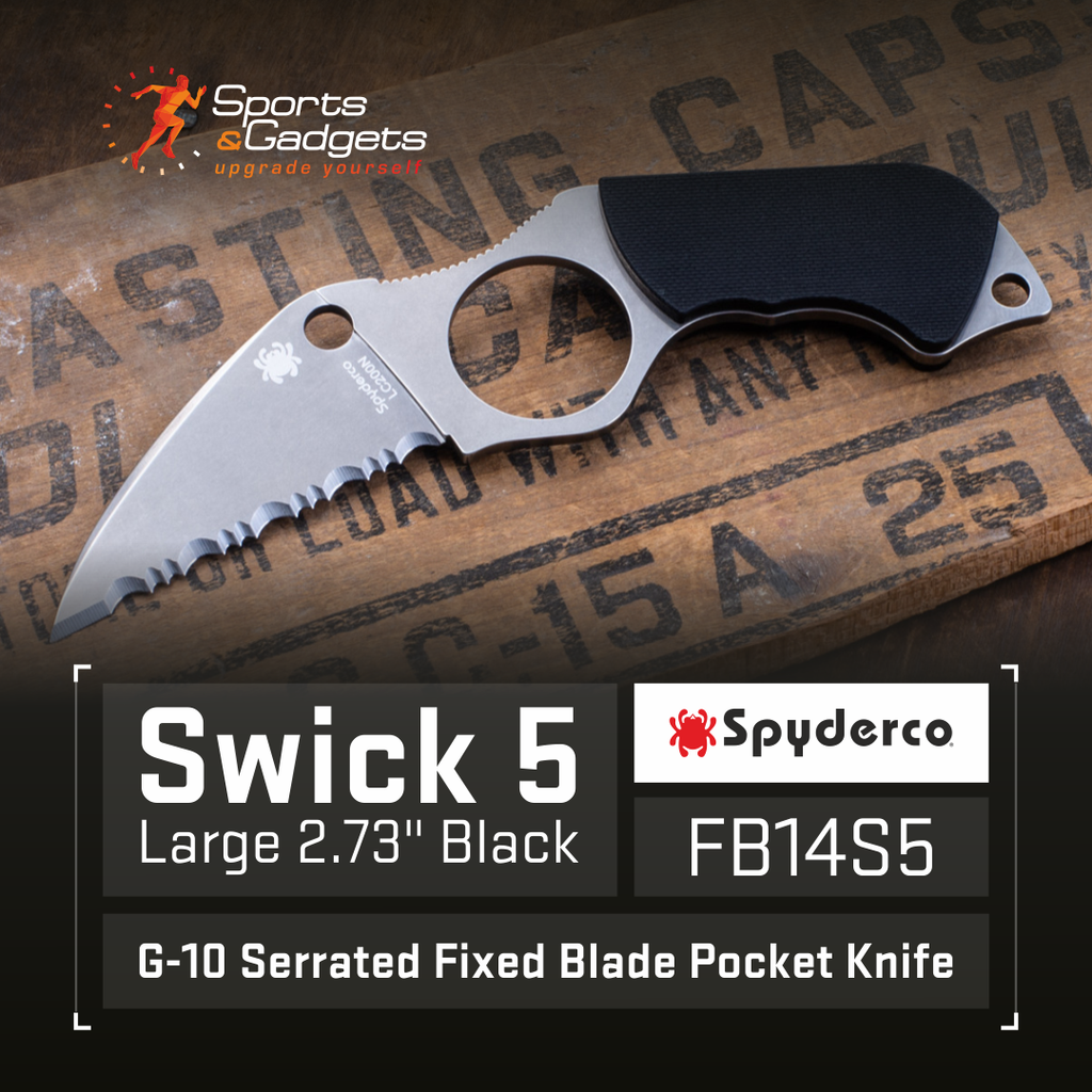 Spyderco Swick 5 Large: A Compact Fixed Blade with Unmatched Grip Security