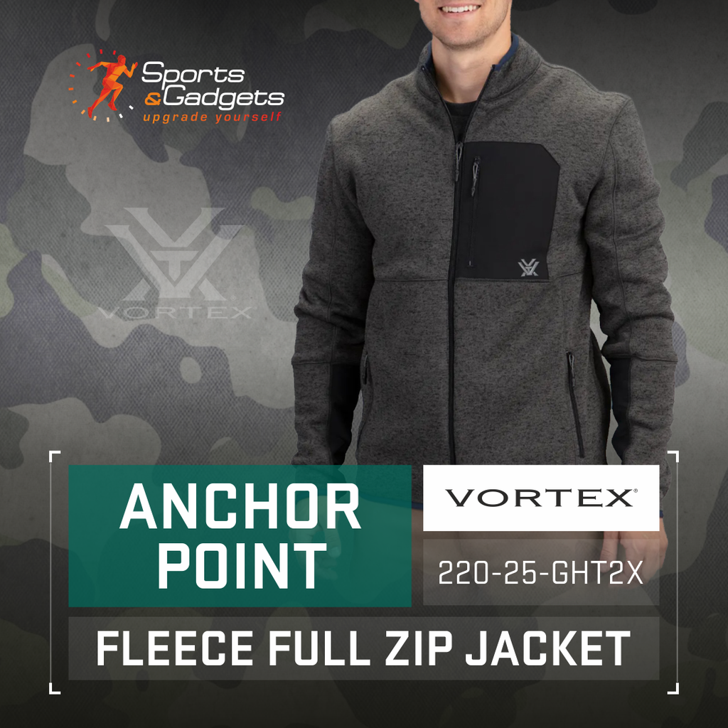 Stay Warm and Dry with the Vortex Optics Anchor Point Fleece Full Zip Jacket