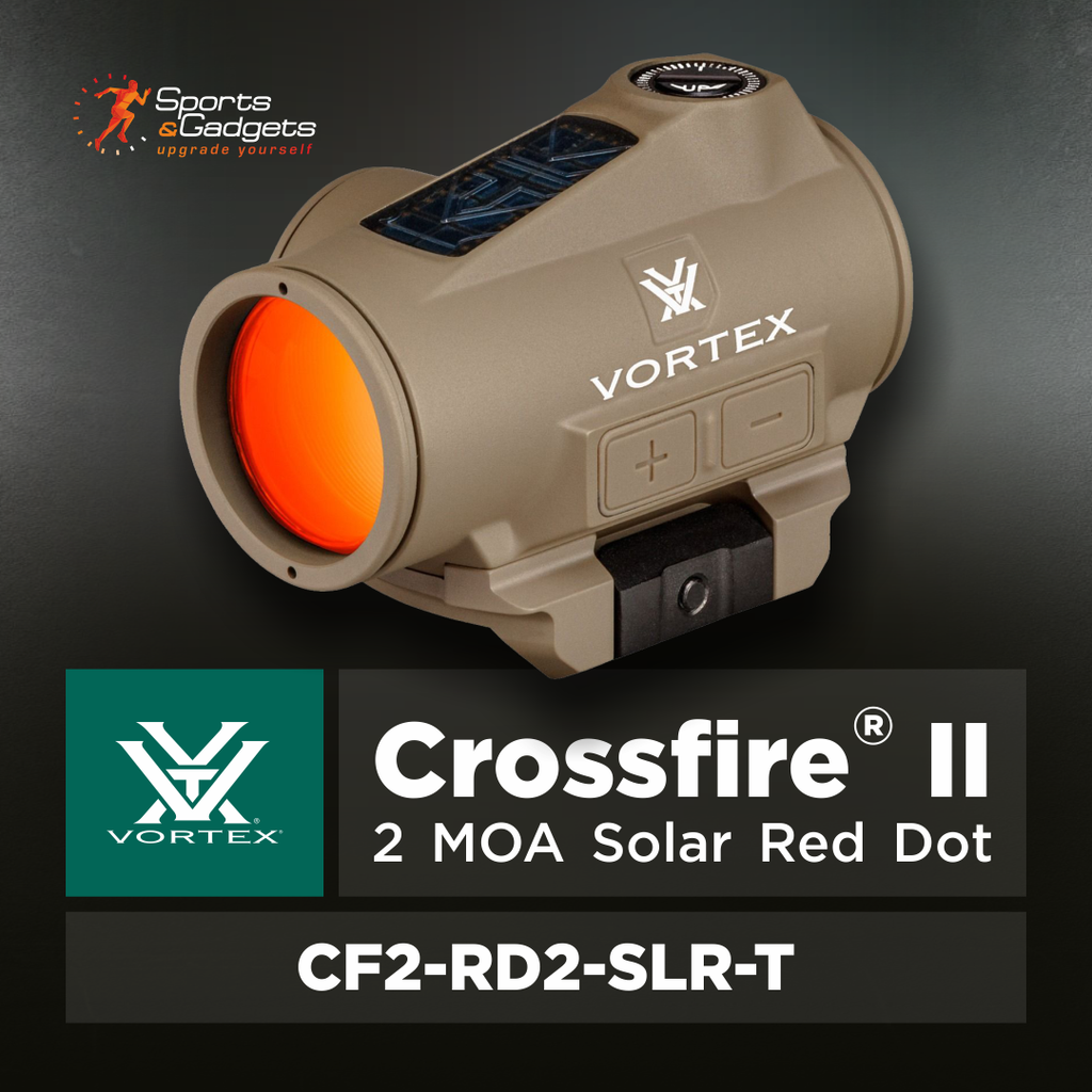 βοΈ Vortex Optics Crossfire II 2 MOA Solar Red Dot Tan: Fast Target Pickup with Solar-Powered Confidence π―