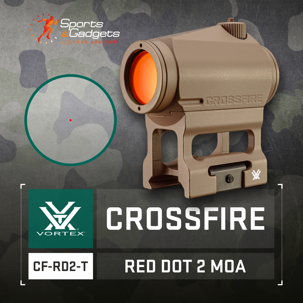 Vortex Optics Crossfire Red Dot 2 MOA (CF-RD2-T): Speed, Accuracy, and Rugged Reliability