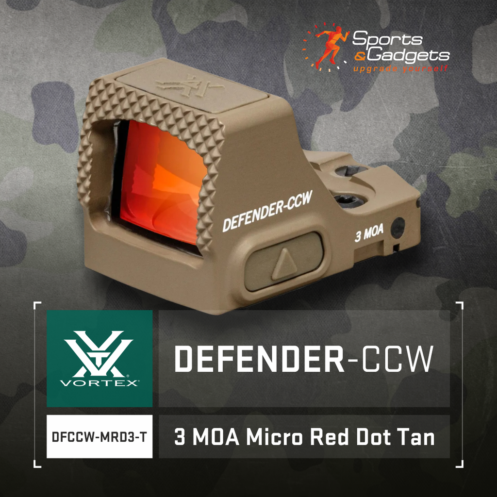Vortex Optics Defender-CCW 3 MOA Micro Red Dot Tan: The Ultimate Compact Sight for Personal Protection
