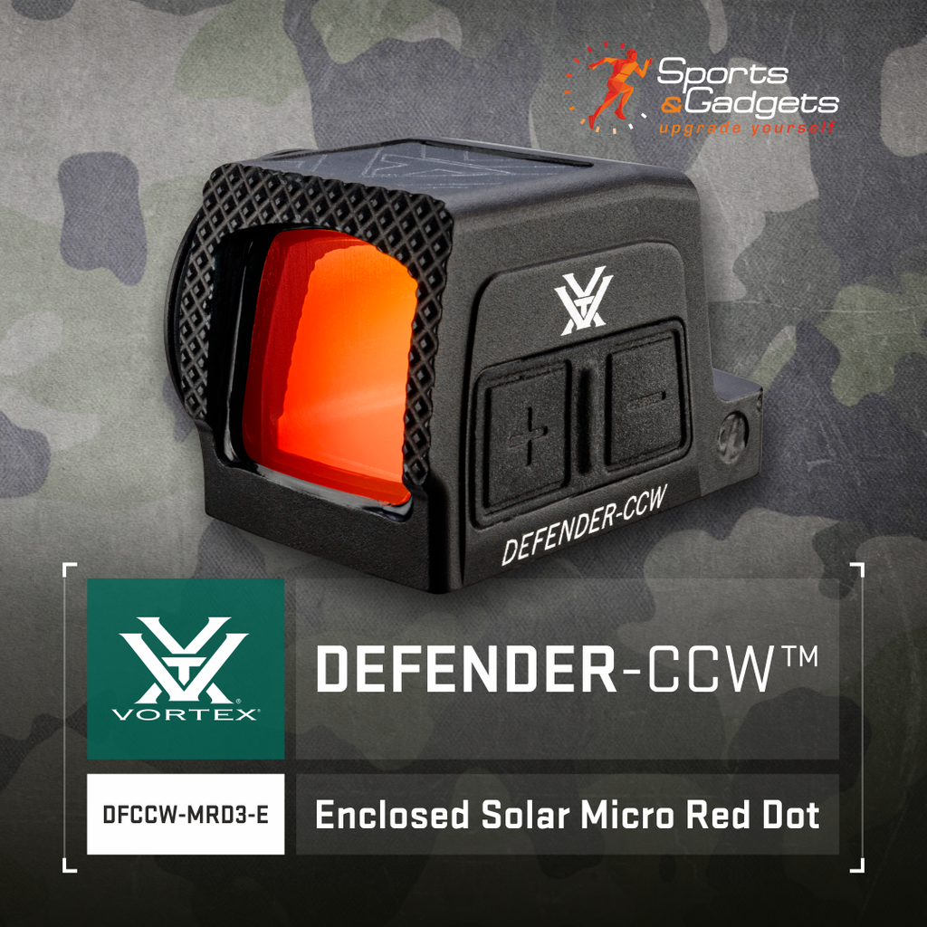 Vortex Optics Defender-CCW Enclosed Solar Red Dot: Always Ready, No Matter What