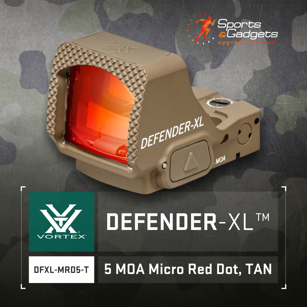 Vortex Optics Defender-XL 5 MOA Micro Red Dot (TAN): Speed, Strength, and Clarity in One Optic