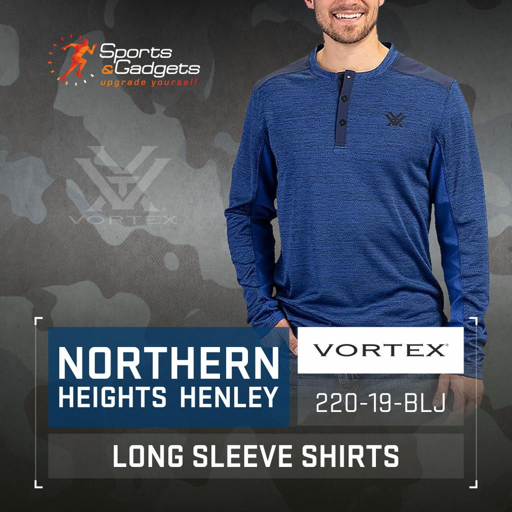 The Ultimate Field Companion: Vortex Optics Northern Heights Henley Long Sleeve Shirt