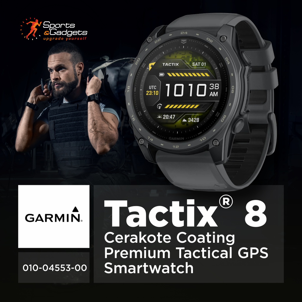 ⌚ Garmin tactix 8 AMOLED (51mm) Cerakote Tactical GPS Smartwatch (010-04553-00): Applied Ballistics, LED Flashlight, Multi‑Band GPS + 29‑Day Battery 🛰️🔦