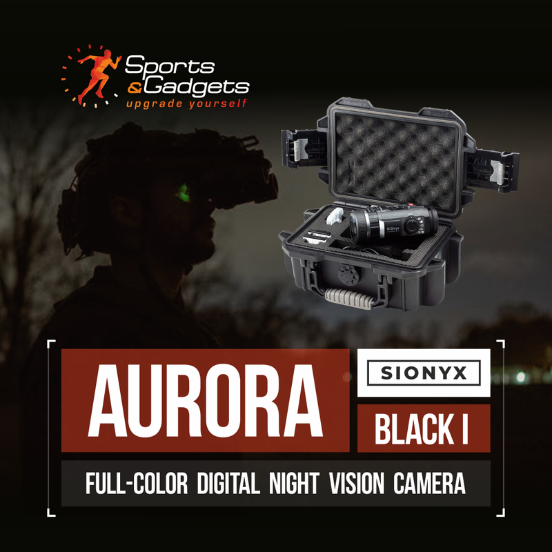SIONYX Aurora Black I Full-Color Digital Night Vision Camera with Hard Case and Hat Bundle