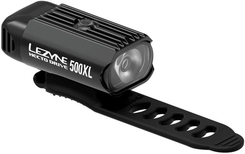 Lezyne Hecto Drive 500XL Bicycle Headlight, Bright 500 Lumens Daytime Flash, USB Rechargeable, Compact, Durable, LED Front Bike Light Black/HI Gloss