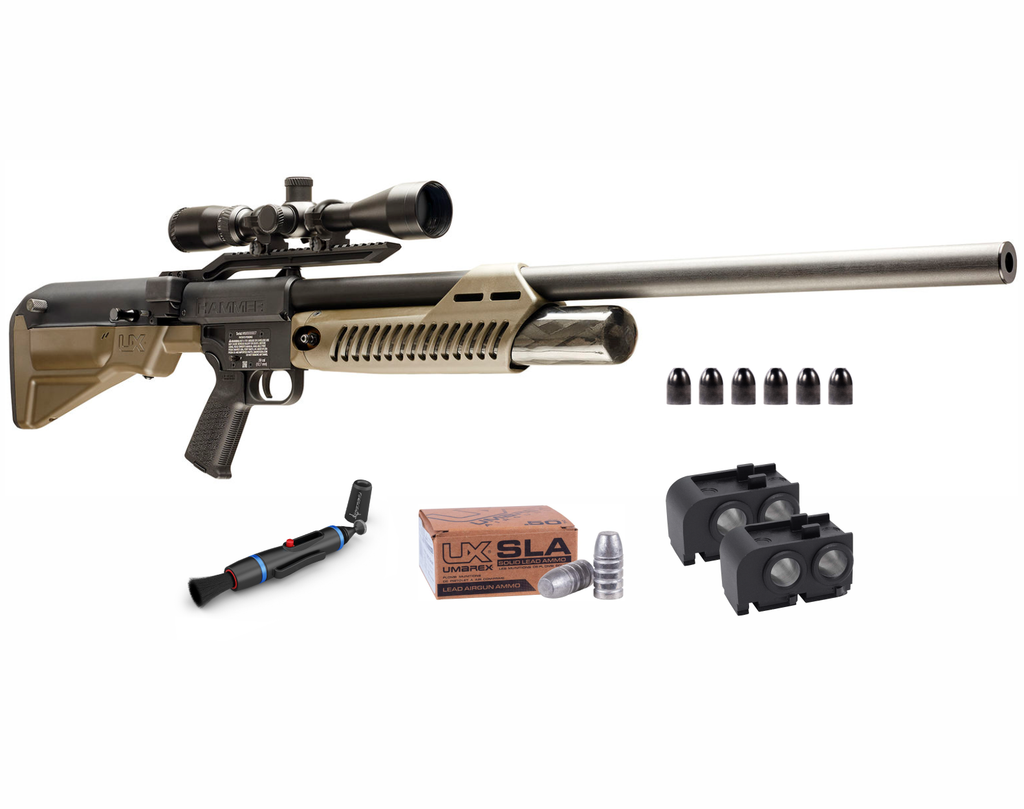 Umarex Hammer .50 Caliber PCP Pellet Hunting Gun Air Rifle with Bundle