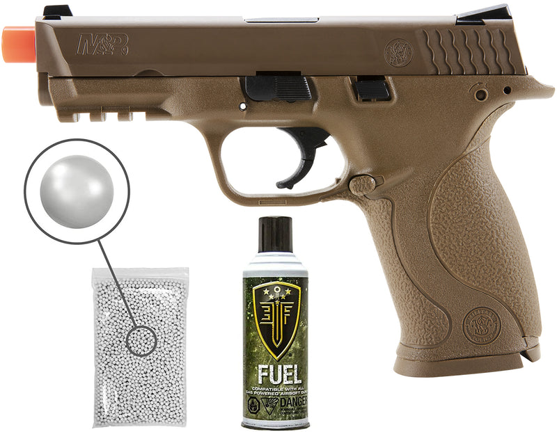 Umarex S&W M&P 9 GBB(VFC) Green Gas Airsoft Pistol with Wearable4U Bundle