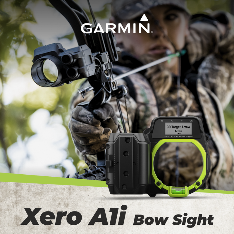 Garmin Xero A1i Bow Sight Auto-ranging Digital Sight with Dual-color LED Pins with Wearable4U Bundle