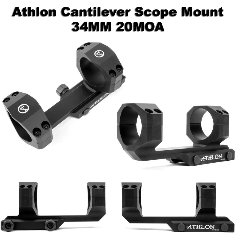 Athlon Cantilever Scope Mount 34MM 20MOA with Wearable4U Lens Cleaning Pen Bundle