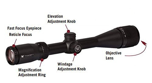 Vortex Optics Crossfire II 2-7x32 Scout Second Focal Plane Riflescope V-Plex Reticle (MOA)