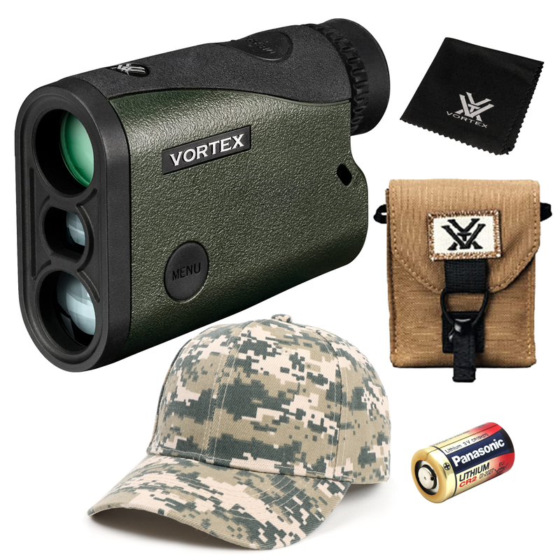Vortex Optics Crossfire HD 1400 Laser Rangefinder LRF-CF1400 with Free Hat Bundle (Bundle Options Available)