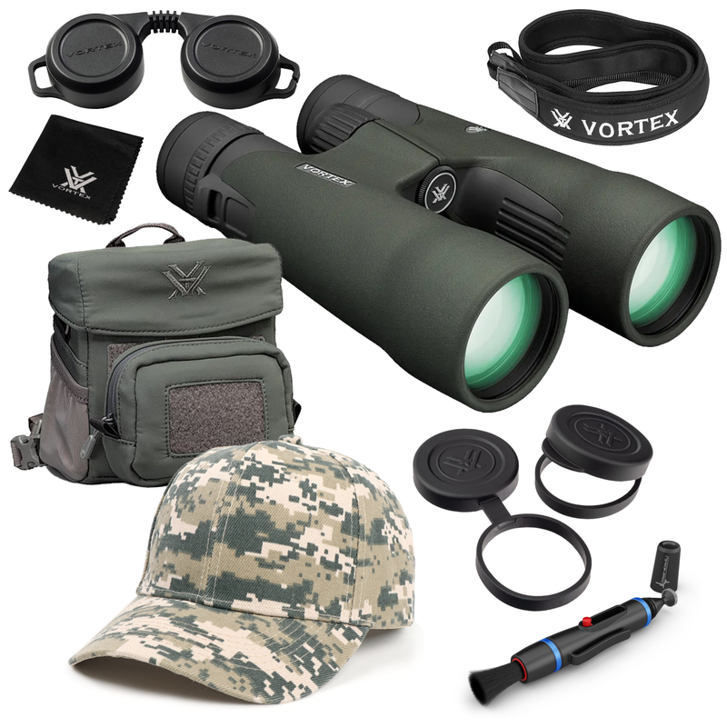Vortex Optics Razor UHD 12x50 Binocular RZB-3103 with Free Hat and Wearable4U Bundle