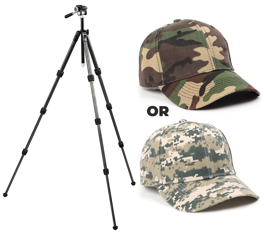 Vortex Optics Summit Carbon II Tripod Kit with Free Hat Bundle Sports