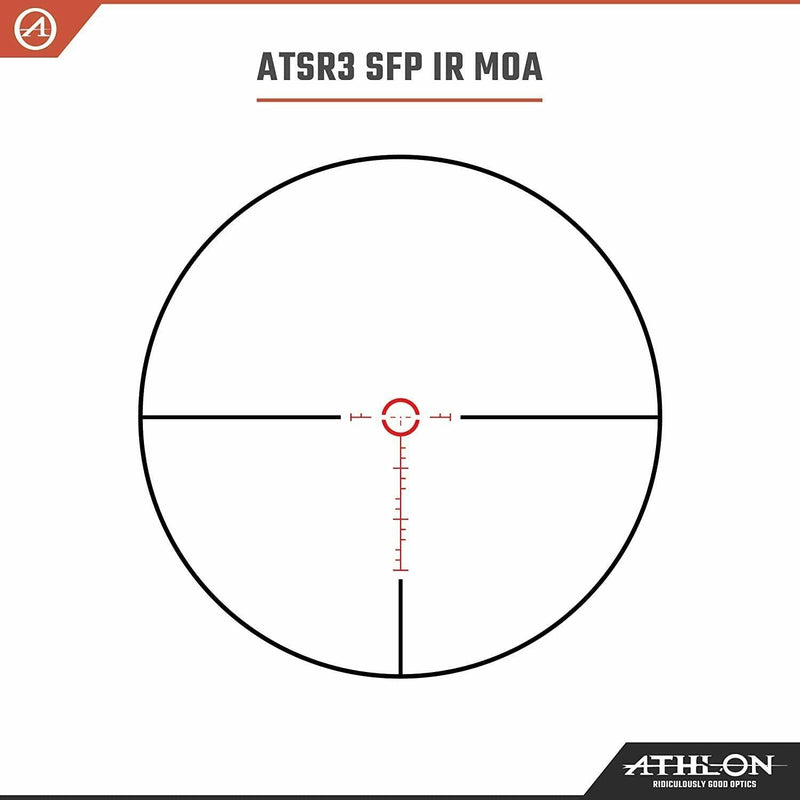 Athlon Optics Helos 1-4.5x24 SFP Direct Dial 30mm ATSR3 IR MOA Riflescope