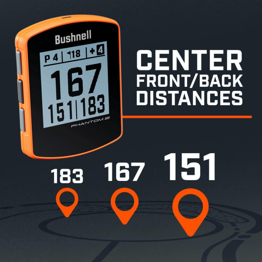 Bushnell Phantom 2 GPS Rangefinder with BITE mount and GreenV