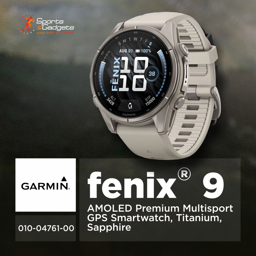 ✨ Garmin fēnix 9 AMOLED 43mm Sapphire Smartwatch: Premium Multisport Performance in a Compact Titanium Design ⌚