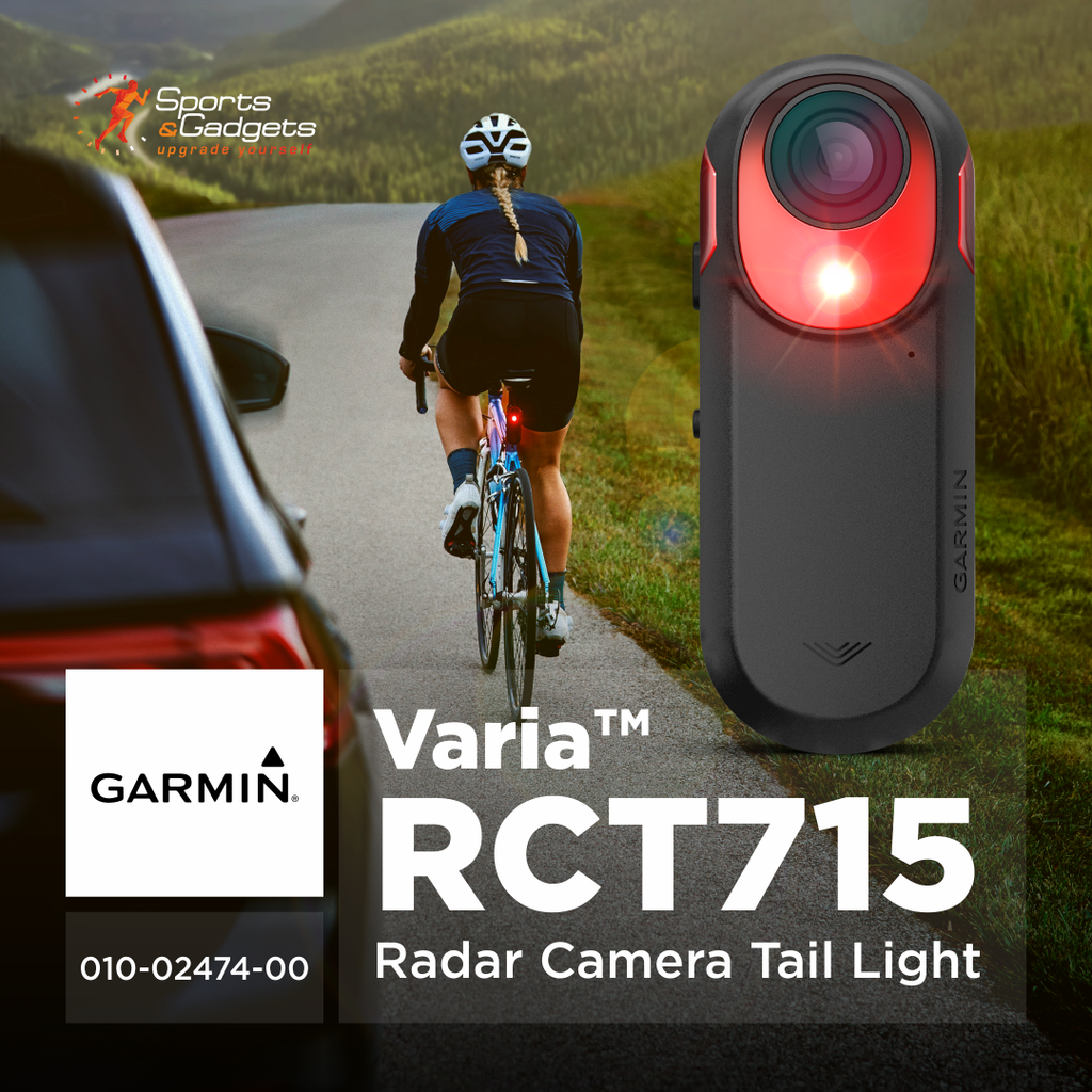 🚴‍♂️ Garmin Varia RCT715 Bicycle Camera with Tail Light: Ride Smarter, Record More, and See What’s Coming Behind You 📹