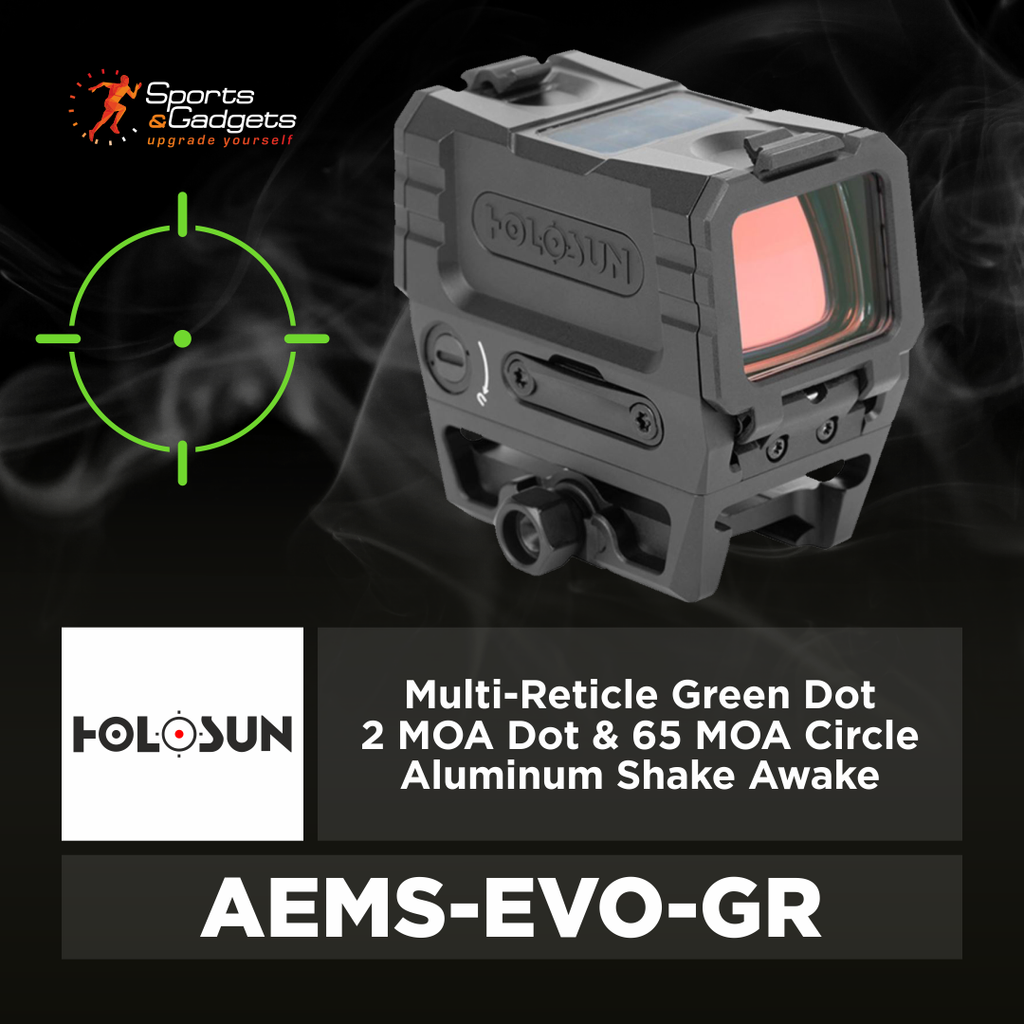 🟢 Holosun AEMS-EVO-GR Multi-Reticle Green Dot: Fast Pickup, Wide Sight Picture, and Hybrid Power Performance 🎯