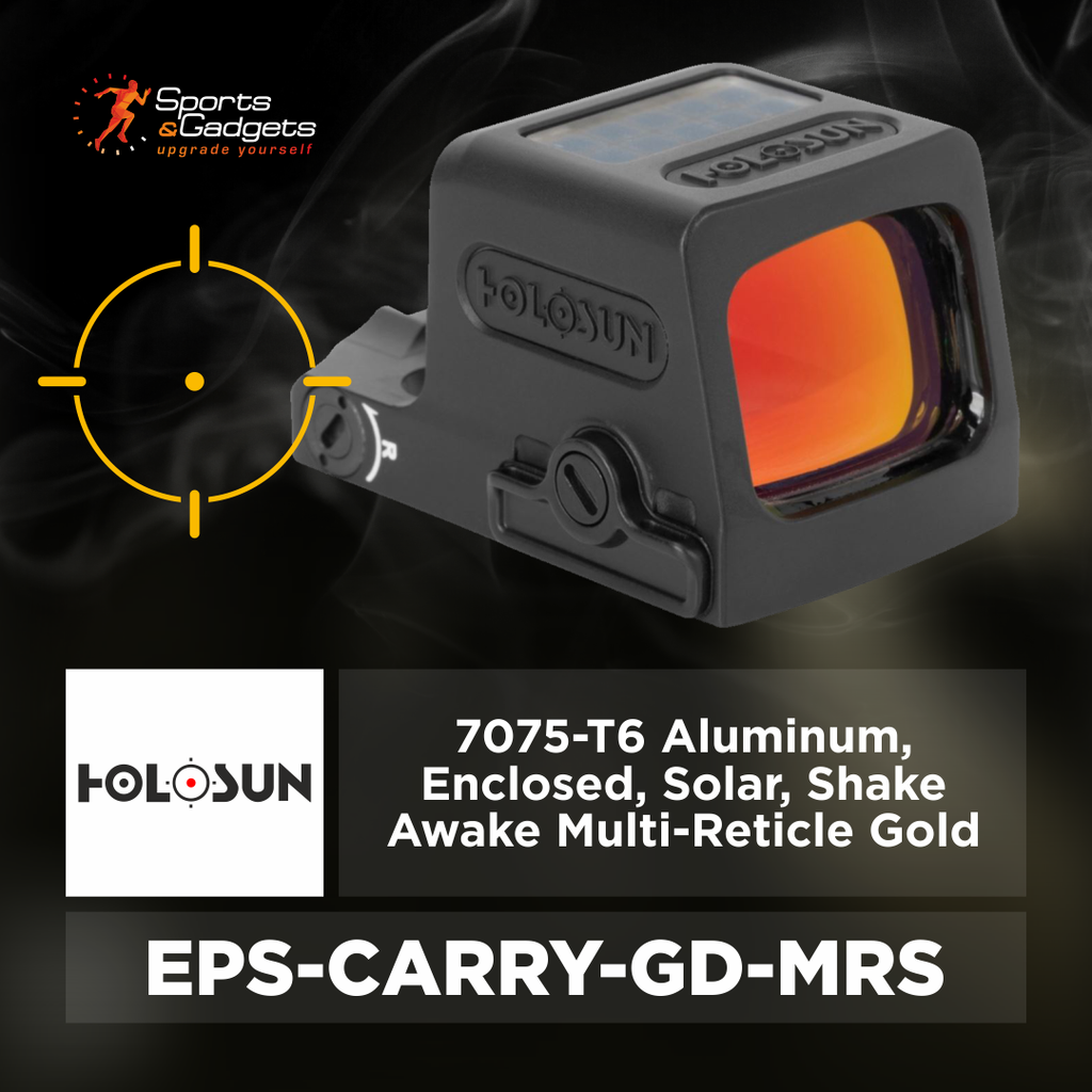 🟡 Holosun EPS-CARRY-GD-MRS: Compact Enclosed Carry Optic with Gold Multi-Reticle Performance 🟡