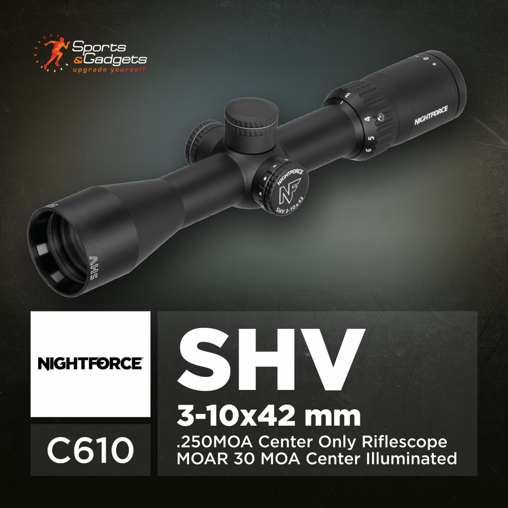 🎯 NightForce SHV 3–10x42 Riflescope (C610): Legendary Precision in a Compact, Affordable Package